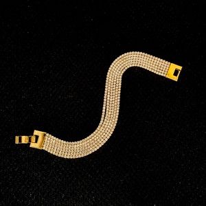 Gorgeous Gold and Cubic Zirconia Bracelet